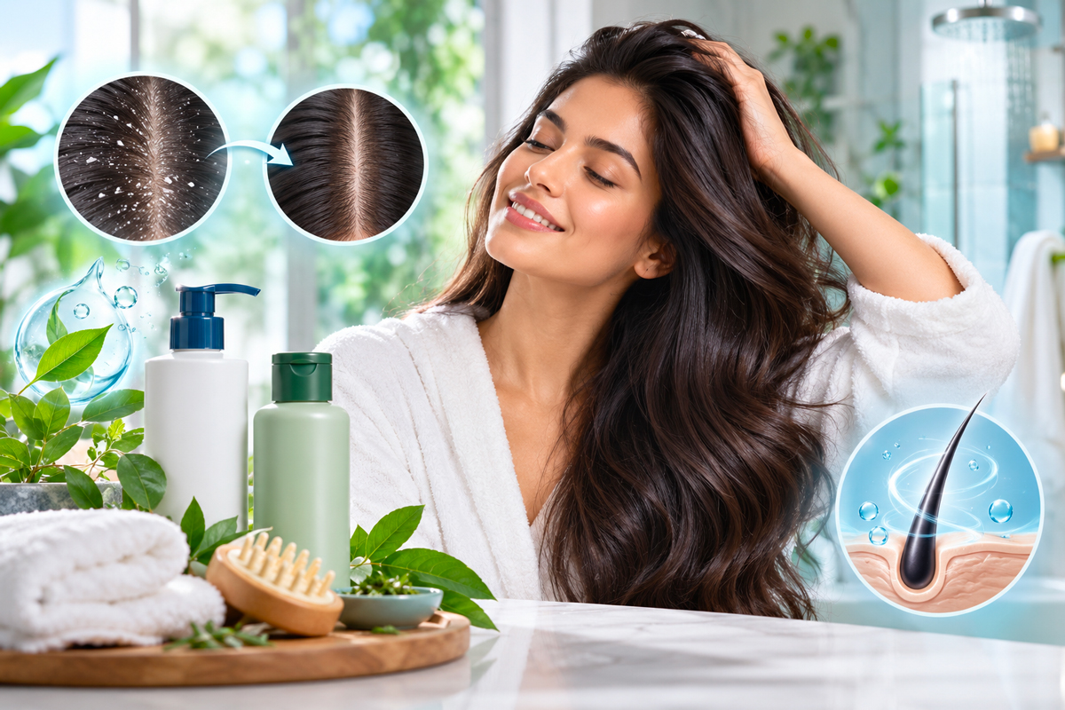 Chute de cheveux et pellicules : construire une routine capillaire efficace sans agresser le cuir chevelu